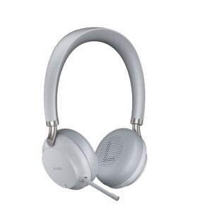 Yealink BH72 Teams + BHC76 Headset Wireless Head-band Office/Call center USB Type-C Bluetooth Charging stand Light grey