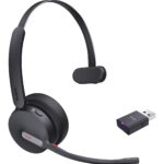 Yealink WH64 Hybrid Mono Teams Headset Wireless Head-band Office/Call center Micro-USB Bluetooth Black